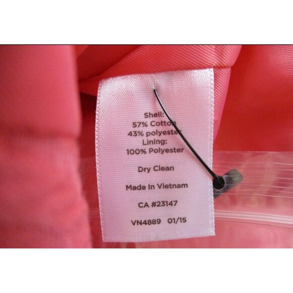 NWT TALBOTS Women's Pink Textured Floral Button Front Blazer Jacket 2 - Picture 6 of 6